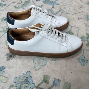 Thursday Boot Company White and Navy Sneakers